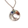 Chakra Beads Tree of Life Wire Wrapped Pendant Necklace 3